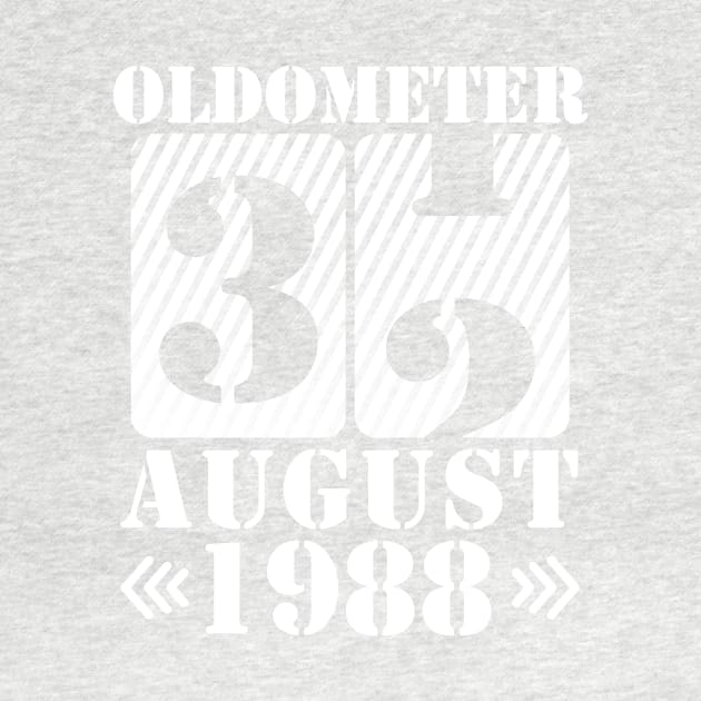 Oldometer 32 Years Old Was Born In August 1988 Happy Birthday To Me You by DainaMotteut